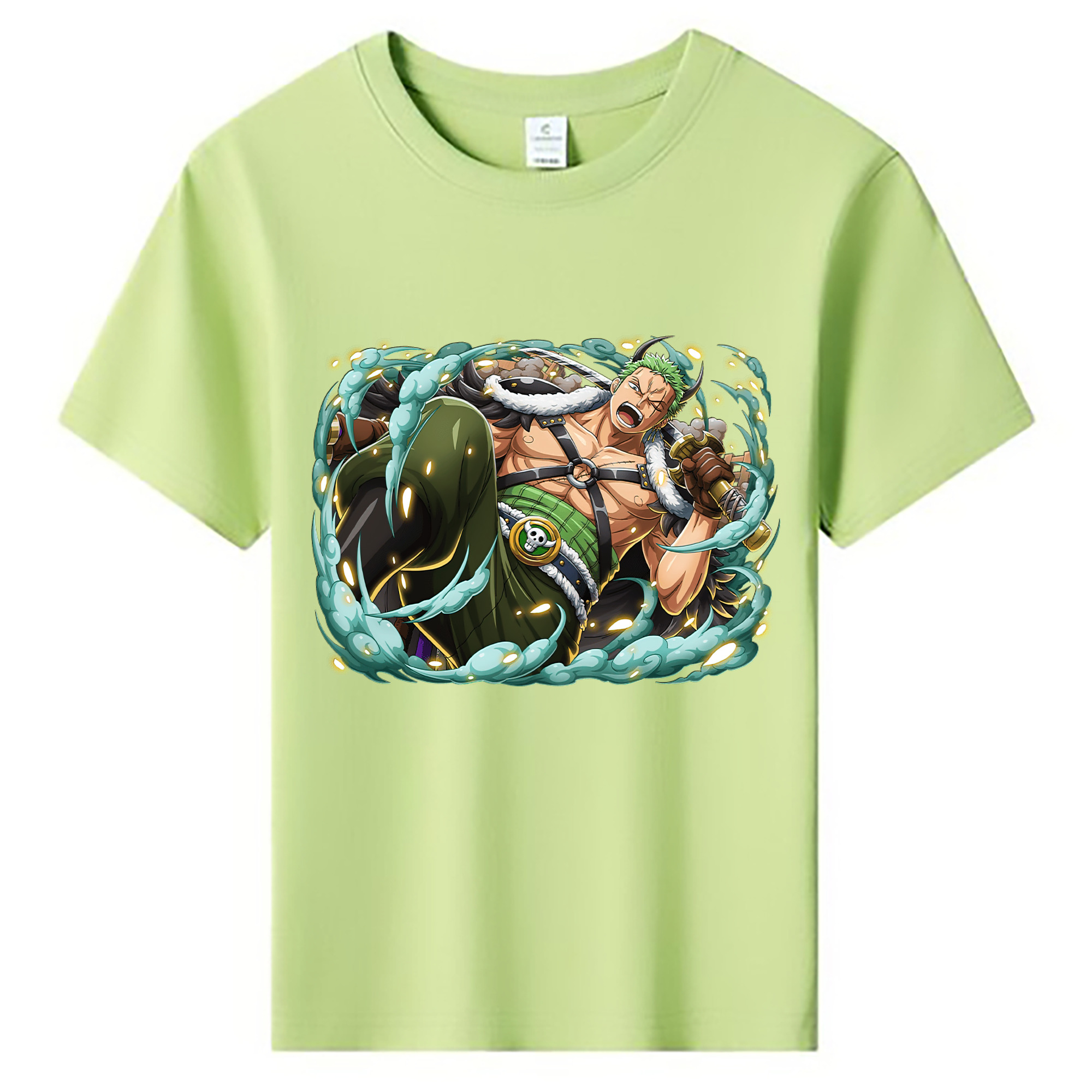 ワンピース ロロノア・ゾロ ONE PIECE Roronoa Zoro 綿100％キッズTシャツ（フロントプリント）